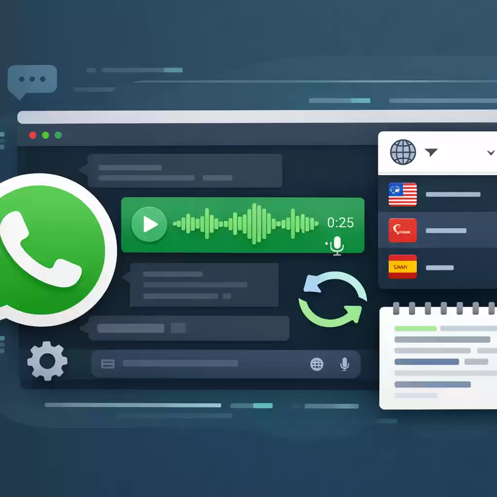Whatsapp语音转文字教程，轻松上手！，whatsapp语言切换
